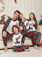 Christmas Checkered Deer Fmalily Matching Pajamas Sets